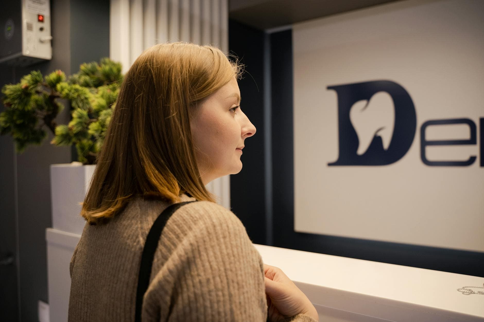 Modern dental office reception area