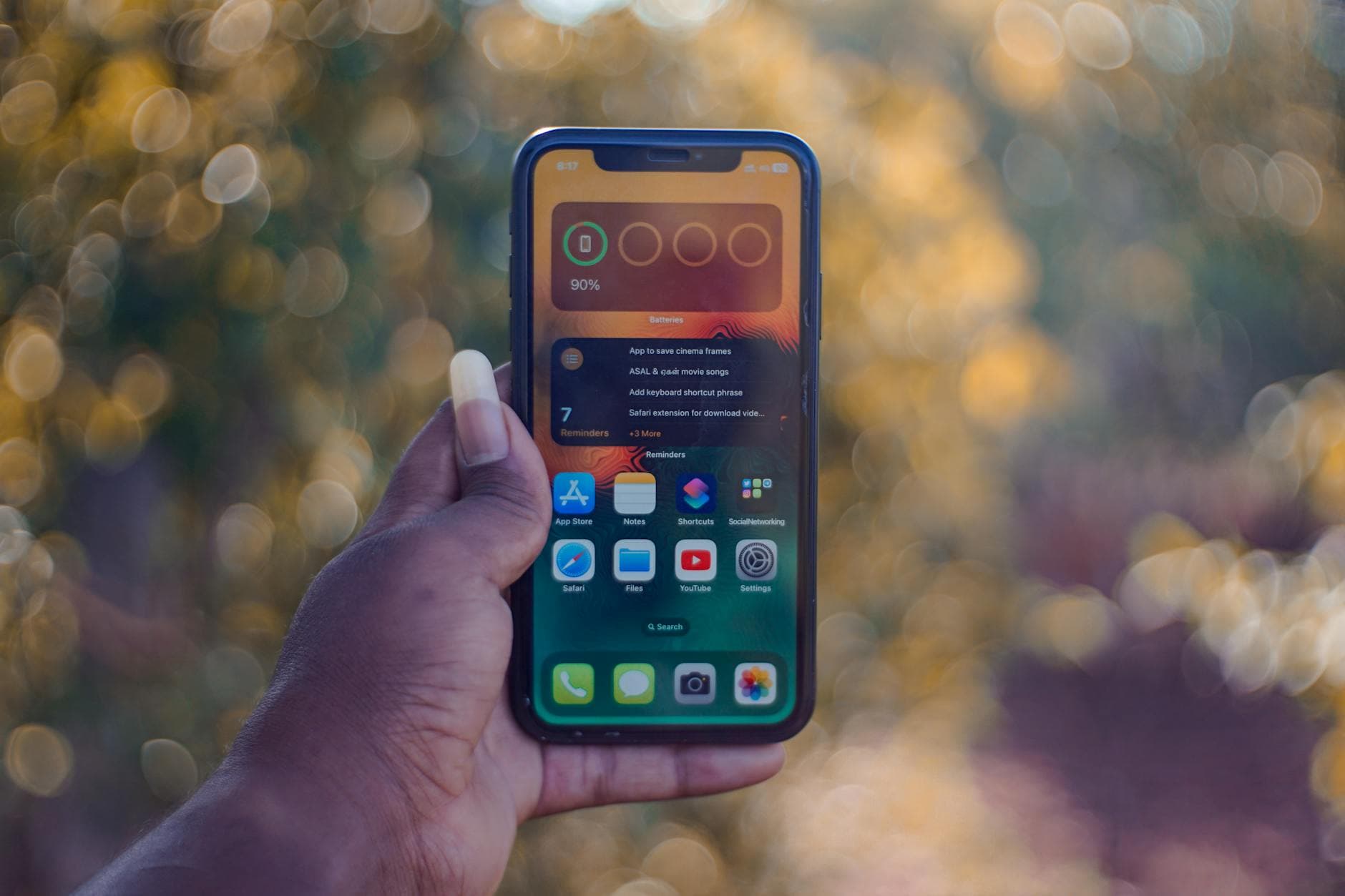 Lawn care scheduling on a phone app